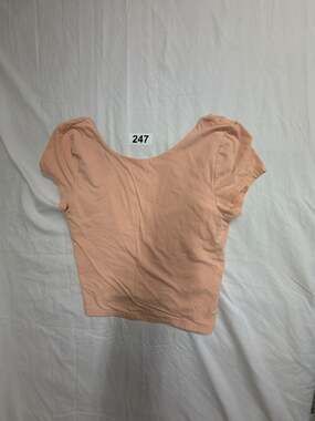 Aeropostale Seriously Soft Baby Tee Peach Short Sleeve Crop Top Size M